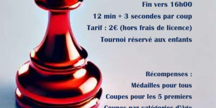 Tournoi d’échecs jeunes scolaires